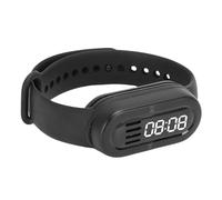 Jiawu Bracelet Intelligent, Haut-Parleur, Lecteur MP3 avec Affichage Numérique LED pour Sports de Plein Air, Course à Pied, Cyclisme, Randonnée, Yoga, Sommeil (Black)