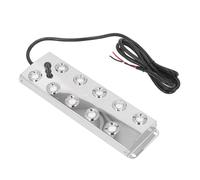 Jiawu Brumisateur à Ultrasons, 10 Têtes DC45-48 V IP67 étanche en Acier Inoxydable avec Câble de 1,5 M Brumisateur à Ultrasons pour Fontaine d'étang d'eau Paysage Extérieur Intérieur