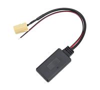 Jiawu Câble d'entrée Bluetooth AUX, Adaptateur Audio sans Fil Compatible avec Port ISO 6 Broches pour Smart ForTwo 451 2007, Protocole Bluetooth 5.0 avec Installation Plug and Play pour Autoradio