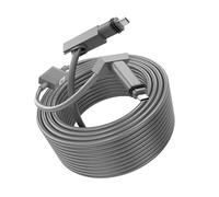 Jiawu Câble Satellite Rectangulaire avec Adaptateur Ethernet pour un Accès Internet Stable pour L'antenne V2 Bowl 10ft Câble pour une Utilisation Externe