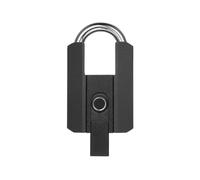 Jiawu Cadenas à Digitale, Déverrouillage à 3 Voies, Robuste IP67 | Déverrouillage par digitale BT, anse de 10 mm, rechargeable de type C, pour porte extérieure d\'entrepôt
