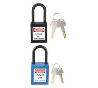 Jiawu Cadenas de sécurité Consignation 38mm, Corps en Nylon isolé, pour