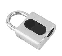 Jiawu Cadenas Intelligent à Empreintes Digitales Bluetooth APP Lock, Cadenas Antivol étanche IP65 avec capacité de 100 Empreintes Digitales, Déverrouillage Rapide de 0,5 S, Partage à Distance, pour