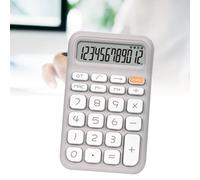 Jiawu Calculatrice de Poche à thé au Lait Affichage à 12 Chiffres Conception à Grands Boutons Haute sensibilité Réponse Rapide des Touches ABS Robuste Résistant à l'usure pour Le Bureau, l'école,