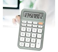 Jiawu Calculatrice de Poche à thé au Lait Affichage à 12 Chiffres Conception à Grands Boutons Haute sensibilité Réponse Rapide des Touches ABS Robuste Résistant à l'usure pour Le Bureau, l'école,