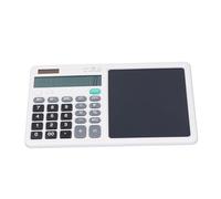 Jiawu Calculatrice Tablette LCD avec Bloc-Notes, Tablette d'écriture Multifonctionnelle pour Croquis, Mémos, Calculatrice Mathématique Portable et Précise pour la comptabilité Financière de Bureau,