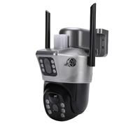 Jiawu Caméra de sécurité Extérieure sans Fil 4G PTZ avec Panneau Solaire Double Objectif 4MP HD Détection de Mouvement Caméra de sécurité étanche pour Une qualité d'image Supérieure