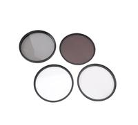Jiawu Camerafilter Set Premium 4 Pack UV CPL ND8 Black Mist 1/4 pour DSLR Objectif Photography -Sil (77)