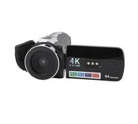 Jiawu Caméscope Vidéo, Caméscope WiFi HD 4K 64MP avec écran Rotatif de 3 Pouces, Lumière de Remplissage LED, Nocturne, Batterie 4800 MAh, Caméra Vlog à Zoom Numérique 28X