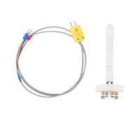 Jiawu Capteur de Sonde de Température de Thermocouple | à Mini Connecteur Type K, 0 à 1300 ℃, Câble de 1 M, Tige de 100 Mm, Bloc Thermocouple de Type K, Isolant de Four en Céramique