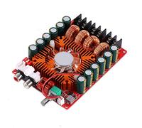 Jiawu Carte d'amplificateur Audio TDA7498E, Module AMP Stéréo Numérique Haute Puissance 160 W + 160 W avec Ventilateur de Refroidissement et Protection contre l'inversion de polarité pour Système de