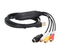 Jiawu Carte de Capture Vidéo, Connexion USB Stable, Configuration Facile, Entrées Multiples, Carte de Capture Vidéo USB, de PC avec Disque Logiciel pour Enregistrement sur Ordinateur de Bureau