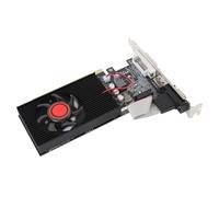 Jiawu Carte Graphique GT610 2 Go, Ventilateur de Refroidissement en Alliage d'aluminium, Carte Graphique PCI Express 2.0, DVI VGA Alimentation Externe pour Le Travail de Jeu