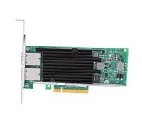 Jiawu Carte Réseau Double Port RJ45 avec Contrôleur X540-T2 pour Serveurs Adaptateur LAN Ethernet PCIe pour Centre de Données Carte Adaptateur Ethernet 10 Go 10 X 8 Cm Rigide Légère