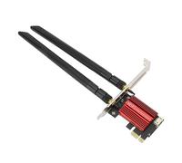 Jiawu Carte Réseau PCIE, Adaptation RÉASEAU PCIE 2,4 GHz 5 GHz 1200 Mbps Double Antenne pour Châssis