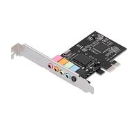 Jiawu Carte Son PCI-E 5.1 CMI8738 Carte Stéréo 6 Canaux, Son PCI Express Full Duplex pour Ordinateur de Bureau, Prise en Charge 7/Vista/XP, Taux d'échantillonnage 24 Bits 48 KHz pour la Maison