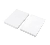 Jiawu Cartes Postales Vierges, 100 Pièces de 4 X 6 Cartes Vierges, Large Application, Blanches avec Grande Surface Mate Qui Ne Tache Pas pour les Recettes Artistiques, l'envoi de d'anniversaire,
