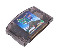 Jiawu Cartouche de Jeu à Lecture Rapide pour une Expérience de Jeu Rétro Open Source N64, Matériau ABS, Comprend 1 unité (Noir Transparent)