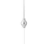 Jiawu Casque Intra-Auriculaire avec Microphone Filaire, Oreillette pour | Écouteur de sécurité filaire avec isolation phonique, tube flexible pour la conduite, radioprotection, contrôle par bouton