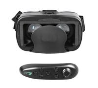 Jiawu Casque VR avec Sangles Ajustables, Lunettes 3D de réalité Virtuelle | Casque VR 3D pour films et jeux, lunettes VR portables avec protection contre la lumière, sangle de tête réglable pour plus