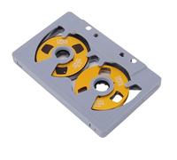 Jiawu Cassette Vierge Bobine à Bobine avec Boîtier Métallique pour 50 Minutes D'enregistrement pour Les Amateurs de Musique, ABS de qualité Supérieure et Alliage D'aluminium