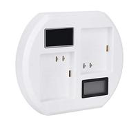 Jiawu Chargeur Rapide de Batterie, écran LCD, Charge Rapide, Chargeur de Batterie USB 9 V 2 A, Double Emplacements de Charge avec Surveillance de l'état en Temps Réel pour Les Batteries Arlo Pro 2