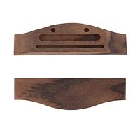 Jiawu Chevalet de ukulélé en Bois avec écrou de Selle, Ensemble de Points Sonores de 4 Mm, Accessoires en Os de Vache en Palissandre pour Instruments à 4 Cordes, Kit de Pont Facile à Installer pour