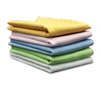 Jiawu Chiffon Microfibre pour Guitare Violon Piano, Lot de 5 | Chiffons de polissage doux non pelucheux avec bords dentelés pour instruments de musique, écrans LCD, lunettes, ordinateurs