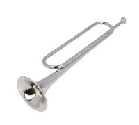 Jiawu Clairon, Trompette de Cavalerie de Construction en Laiton Robuste, Instrument de Clairon B avec Finition Plaquée or avec un Ton Pénétrant Fort pour Orchestre Militaire de Bande Scolaire