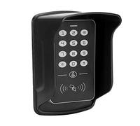 Jiawu Clavier de Contrôle D'accès avec 10 Porte-clés pour Entrée de Porte | Boîtier ABS ignifuge, capacité de 1 000 utilisateurs, trois modes de déverrouillage, couvercle anti-pluie, sortie Wiegand 26