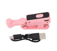 Jiawu Clicker Automatique, 107 Vitesses Réglables, Dispositif D'écran de Téléphone Rechargeable, Clicker de Vitesse avec Affichage Numérique HD, Tapper D'écran Automatique pour Les (Pink)