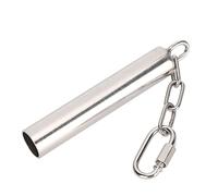 Jiawu Cloches en Acier Inoxydable pour Oiseaux, Jouet à Mâcher pour Grands Perroquets, Aras Gris d'Afrique, Durable, Résistant aux Morsures, Non Toxique, avec Son Doux (Grand)