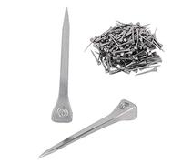 Jiawu Clous en Fer à Cheval E4 en Acier de 4,8 Cm pour Sabot de Cheval, 250 Pièces, Accessoires d'outils en Fer à à Haute Résistance à la Traction, Clous à Ajustement Précis pour Fournitures de