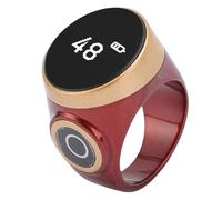 Jiawu Compteur D'anneaux Intelligent Numérique LCD Tactile Réglable Longue Durée de Vie de la Batterie pour Le Sport Utilisation Quotidienne qualité ABS (Rouge)