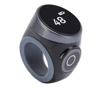 Jiawu Compteur D'anneaux Intelligent Numérique LCD Tactile Réglable Longue Durée de Vie de la Batterie pour Le Sport Utilisation Quotidienne qualité ABS (Black)