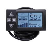 Jiawu Compteur électrique à écran LCD, Compteur de Vitesse S861, Panneau de Commande pour Scooter E avec Connecteur SM, Ordinateur de Vélo électrique sans Fil pour Guidon