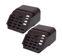 Jiawu Connecteur de Gouttières, 3x4 Pouces par Type Accessoire D'extension de Gouttière, Garde de Filtre de Sortie de vers vers Le Bas, Porte-divertisseur pour Gouttières (Brown)