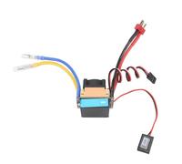 Jiawu Contrôleur de Vitesse brossé ESC 480 A, Contrôle de Vitesse électronique Continu étanche 60 A avec Ventilateur de Refroidissement, ESC de Bateau de Voiture RC en Alliage d'aluminium, Calibrage