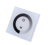 Jiawu Contrôleur d'interrupteur Mural à Panneau Tactile de Couleur Unique pour Bande Lumineuse LED DC 12 V-24 V, Variateur de Lumière Tactile à luminosité Réglable, Contrôleur de Variateur LED à