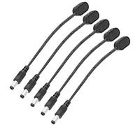 Jiawu Convertisseur de Clip de Batterie 9 V, Connecteur à Pression, Adaptateur d'alimentation pour Pédale d'effet de Guitare, Câble de 17 Cm, Cordon 'alimentation de Pédale Miniature, Prise Mâle