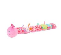 Jiawu Cozy Plus Clamp Toy avec Mesure de: Jouet pour Un Aperçu de la Dentition, Un Animal Adorable Farci de 0 à 1 Ans (Rosé)