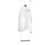 Jiawu Décorations d'halloween Extérieurs Swing Swing Ghost, Fantômes Mignons Effrayants, Décoration d'halloween pour Arbre, Cour, Fenêtre, Jardin, 100 Cm à 200 Cm de Hauteur