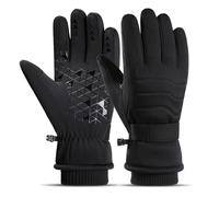 Jiawu d'hiver Chauds pour Hommes, Coupe-Vent, Compatibles avec écran Tactile, pour Le Cyclisme, Le Ski (L)