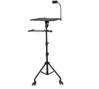 Jiawu DJ Rack Stand Projecteur Tripode Roues Interrupteur de Frein Hauteur Réglable de la Hauteur des Jeux