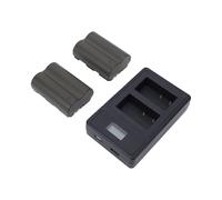 Jiawu Double Batterie de Chargement USB 2800mAh pour BP511 BP511A, Compatible avec Les Caméras 5D 10D 20D