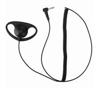 Jiawu Écouteur D'écoute Uniquement 3,5 Mm, Type D-Shell, Cordon en Spirale, | Casque radio avec prise à angle droit, coque ABS, s\'adapte au lobe de l\'oreille, pour radios bidirectionnelles Motorola