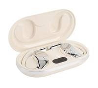 Jiawu Écouteurs avec Traducteur en Temps Réel, Connexion Stable, écouteurs de Sport sans Fil pour Briser Les Barrières Linguistiques, Salle de Sport, Entraînement, Plastique, Noir (Beige)