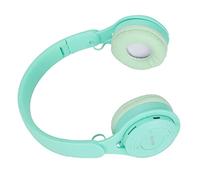 Jiawu Écouteurs pour Enfants, Casque Stéréo Bluetooth Pliable sur l'oreille pour Enfants, Casque Bluetooth pour avec Oreillettes en Cuir pour (Green)