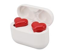 Jiawu Écouteurs sans Fil, écouteurs Bluetooth Stéréo HiFi à Suppression de Bruit en Forme de Cœur, Bluetooth à Longue Durée de Vie de la Batterie avec Une Large compatibilité pour Les Appels Musicaux
