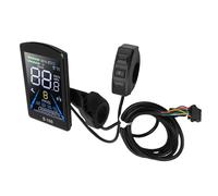 Jiawu Écran LCD étanche pour Scooter, Panneau de Commande coloré, Affiche Efficacement la Vitesse et Le Kilométrage pour Les Cyclistes électriques, Matériau ABS Léger